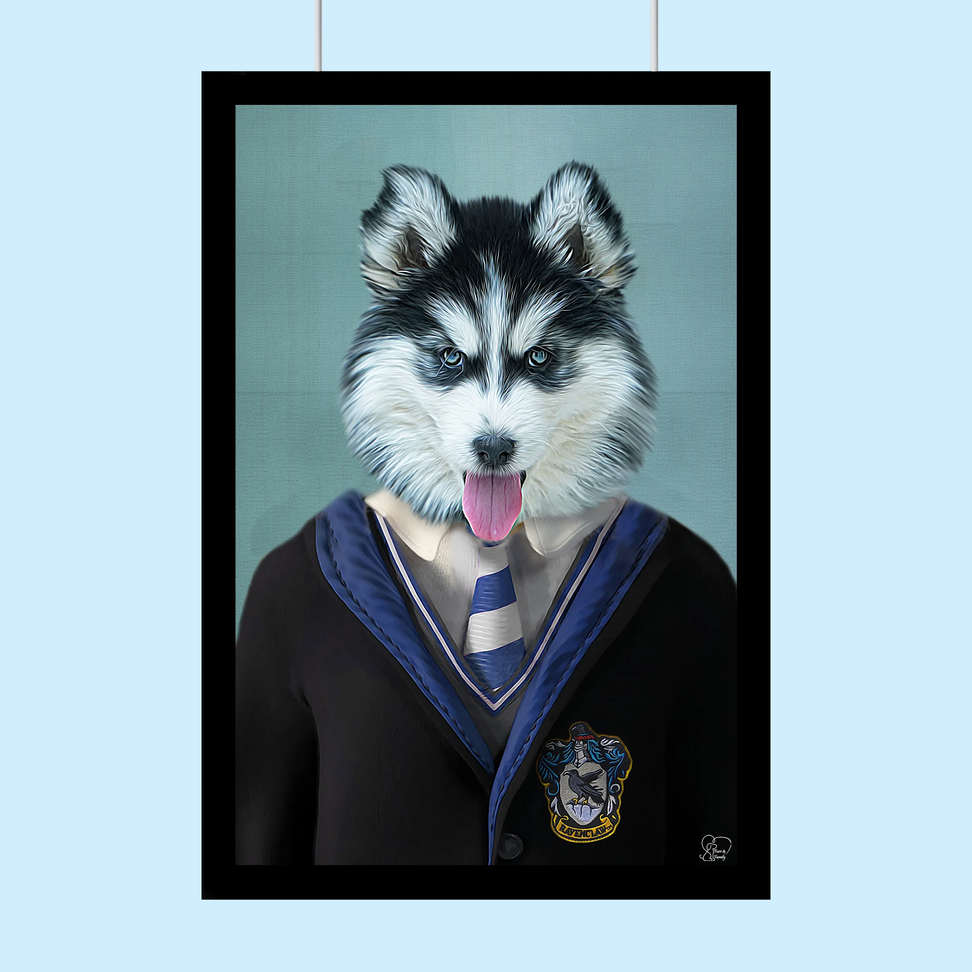 Harry Potter Raven Claw - Custom Pet Portrait